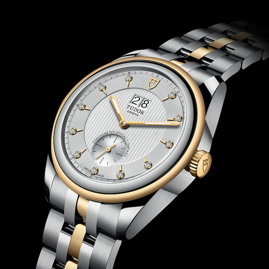 Tudor Replica Watch Glamour Double Date, Stainless Steel and 18k Yellow Gold with Diamond-set, 42mm, M57103-0005