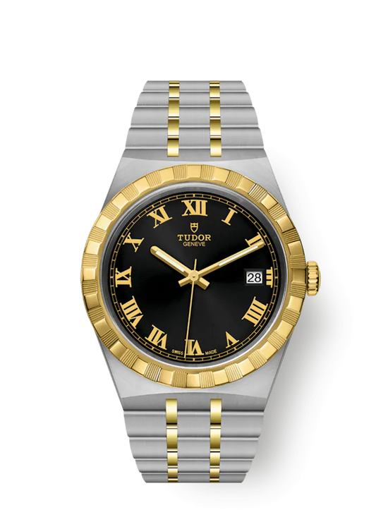 Tudor Replica Watch Royal, Stainless Steel and 18k Yellow Gold, 38mm, M28503-0006