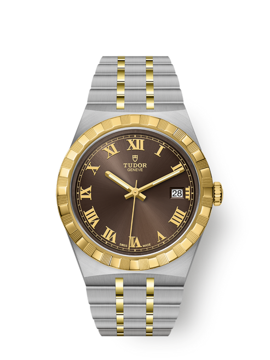Tudor Replica Watch Royal, Stainless Steel and 18k Yellow Gold, 38mm, M28503-0007