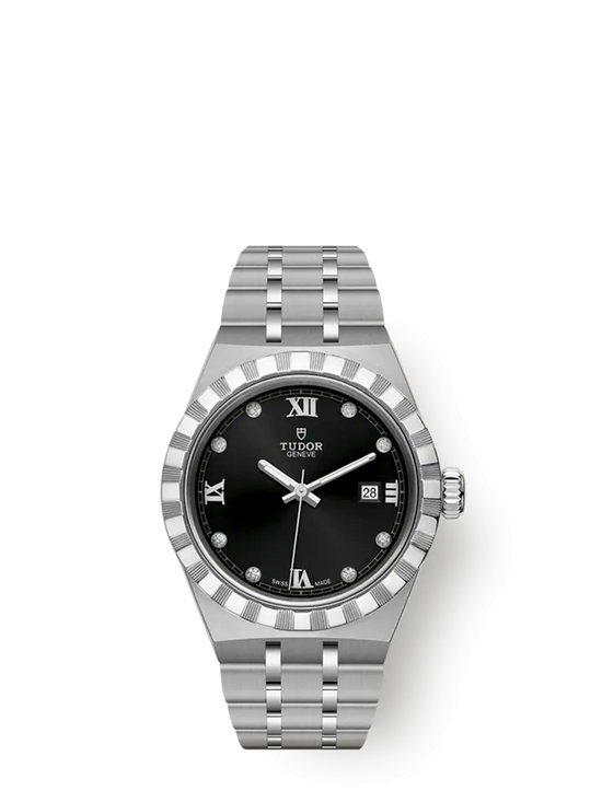 Tudor Replica Watch Royal, Stainless Steel and Diamond-set, 28mm, M28300-0004