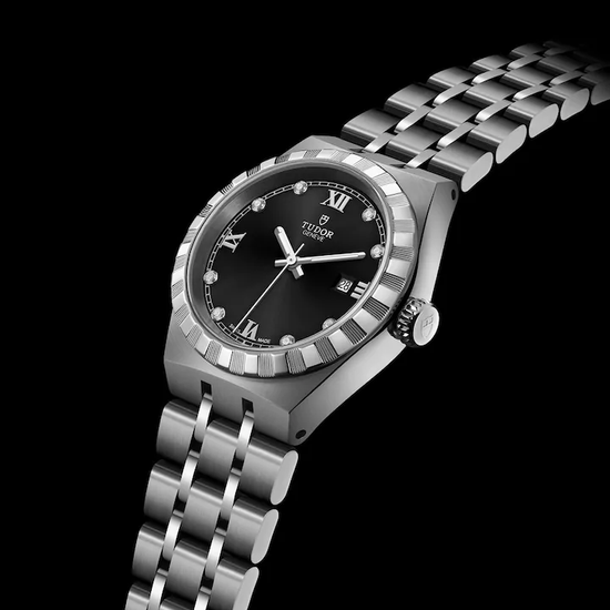Tudor Replica Watch Royal, Stainless Steel and Diamond-set, 28mm, M28300-0004