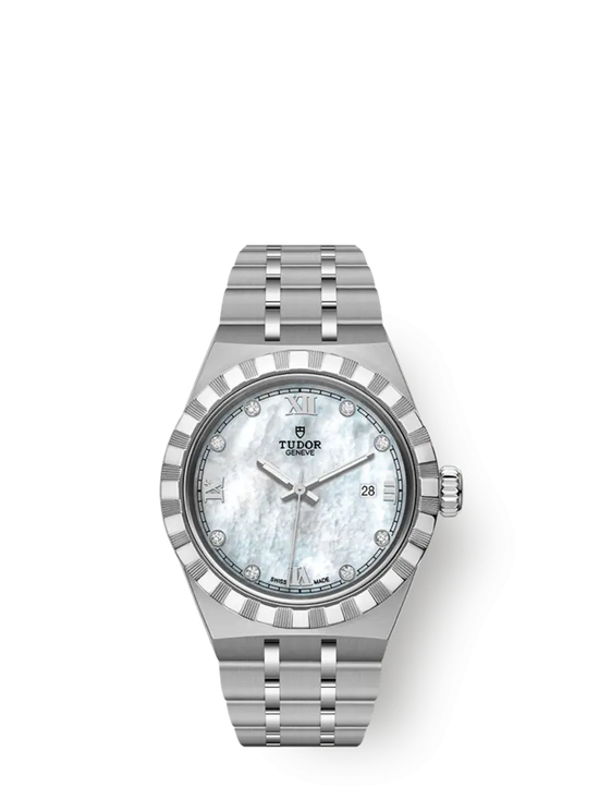 Tudor Replica Watch Royal, Stainless Steel and Diamond-set, 28mm, M28300-0005