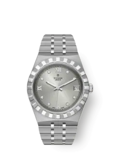 Tudor Replica Watch Royal, Stainless Steel and Diamond-set, 34mm, M28400-0002