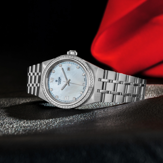 Tudor Replica Watch Royal, Stainless Steel and Diamond-set dial with Diamond-set bezel, 28mm, M28320-0001