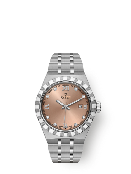 Tudor Replica Watch Royal, Stainless Steel with Diamond-set, 28mm, M28300-0010