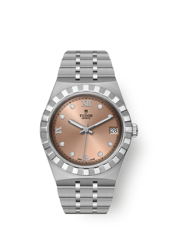 Tudor Replica Watch Royal, Stainless Steel with Diamond-set, 34mm, M28400-0011