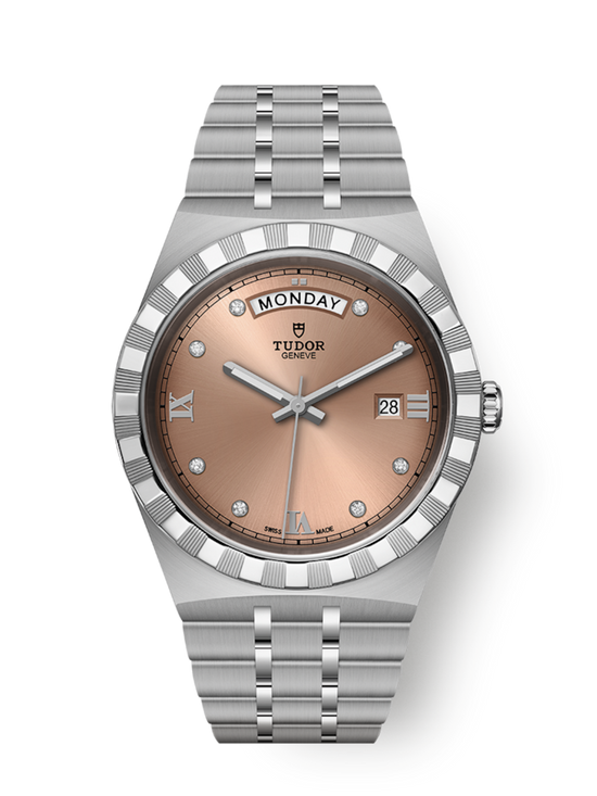 Tudor Replica Watch Royal, Stainless Steel with Diamond-set, 41mm, M28600-0011