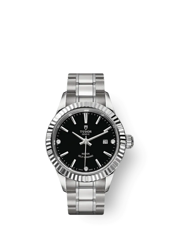 Tudor Replica Watch Style, Stainless Steel and Diamond-set, 28mm, M12110-0009