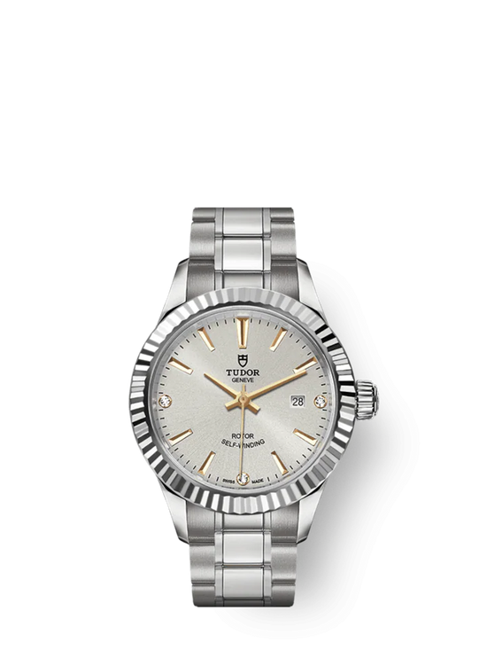 Tudor Replica Watch Style, Stainless Steel and Diamond-set, 28mm, M12110-0011
