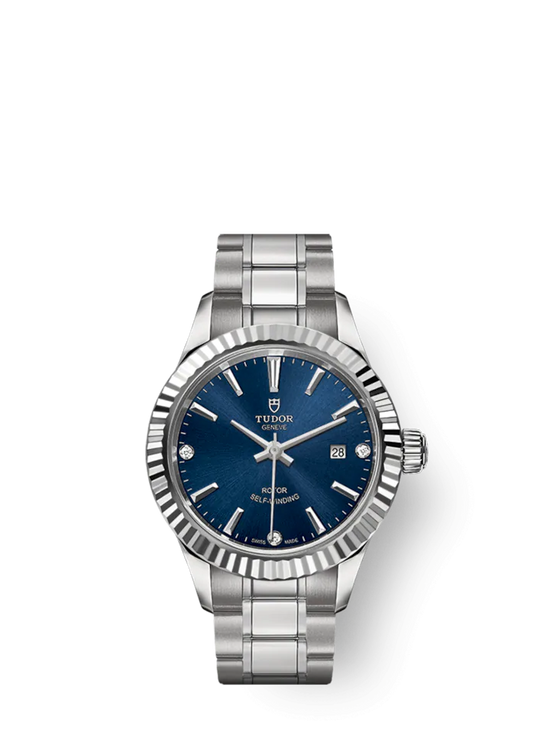 Tudor Replica Watch Style, Stainless Steel and Diamond-set, 28mm, M12110-0017