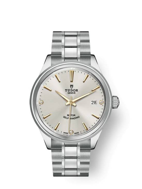 Tudor Replica Watch Style, Stainless Steel and Diamond-set, 38mm, M12500-0019