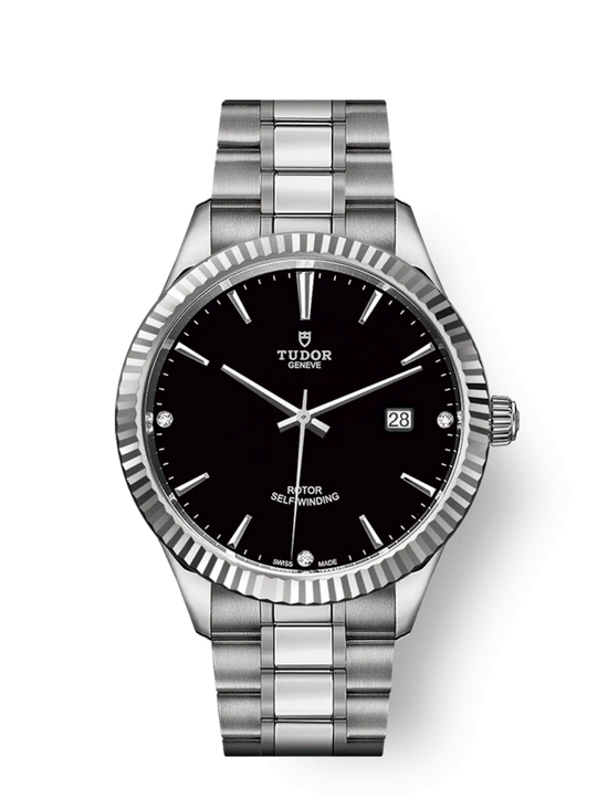 Tudor Replica Watch Style, Stainless Steel and Diamond-set, 41mm, M12710-0009