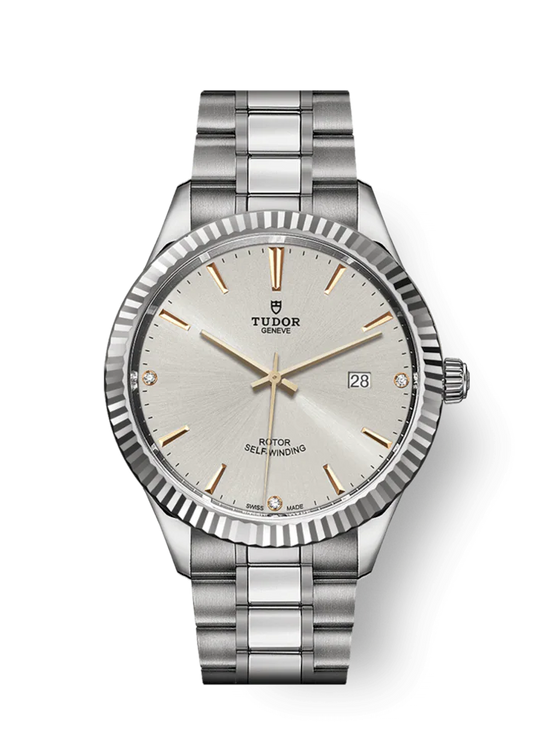 Tudor Replica Watch Style, Stainless Steel and Diamond-set, 41mm, M12710-0011