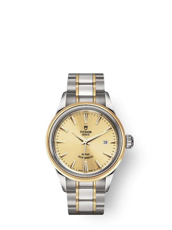 Tudor Replica Watch Style, Stainless Steel and Yellow Gold, 28mm, M12103-0001