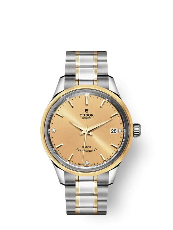 Tudor Replica Watch Style, Stainless Steel and Yellow Gold with Diamond-set 34mm, M12303-0004