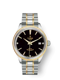 Tudor Replica Watch Style, Stainless Steel and Yellow Gold with Diamond-set, 38mm, M12503-0006