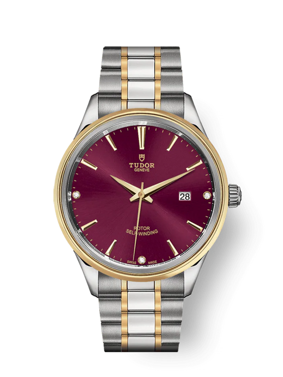 Tudor Replica Watch Style, Stainless Steel and Yellow Gold with Diamond-set, 41mm, M12703-0015