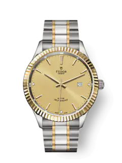 Tudor Replica Watch Style, Stainless Steel and Yellow Gold with Diamond-set, 41mm, M12713-0007