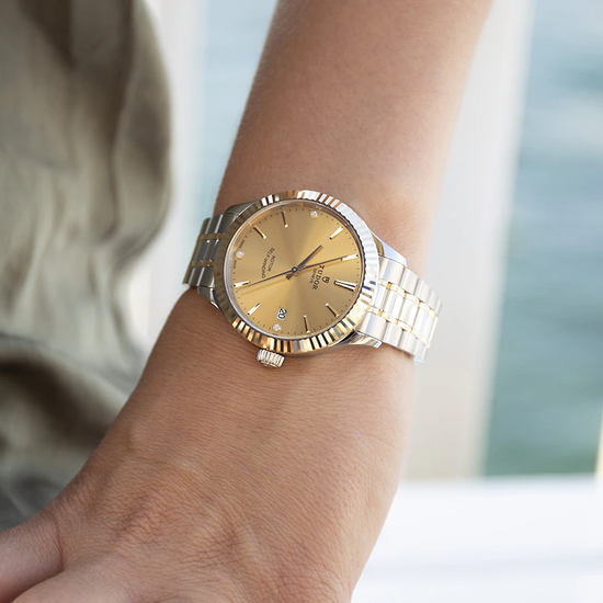 Tudor Replica Watch Style, Stainless Steel and Yellow Gold with Diamond-set, 41mm, M12713-0007