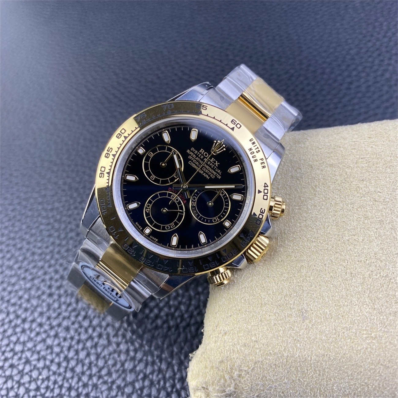 Two Tone Daytona Replica – 116503 Black Dial (Dandong 4130)