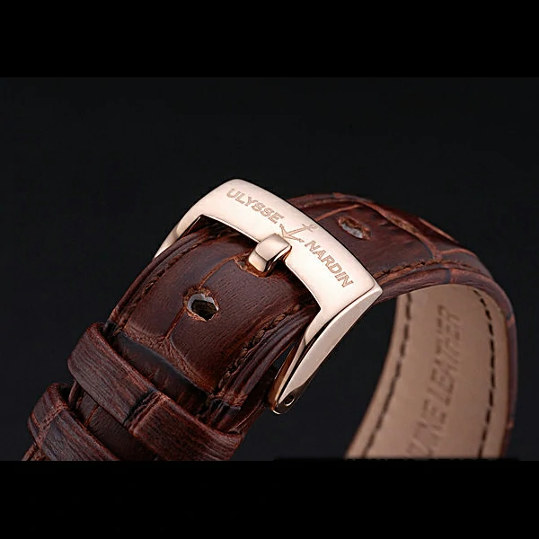 Ulysse Nardin Classico HMS Caesar Limited Edition White Dial Brown Leather Strap new60319