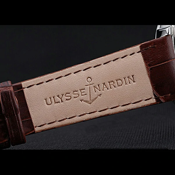 Ulysse Nardin Kremlin Set Silver Case Brown Leather Strap new60315