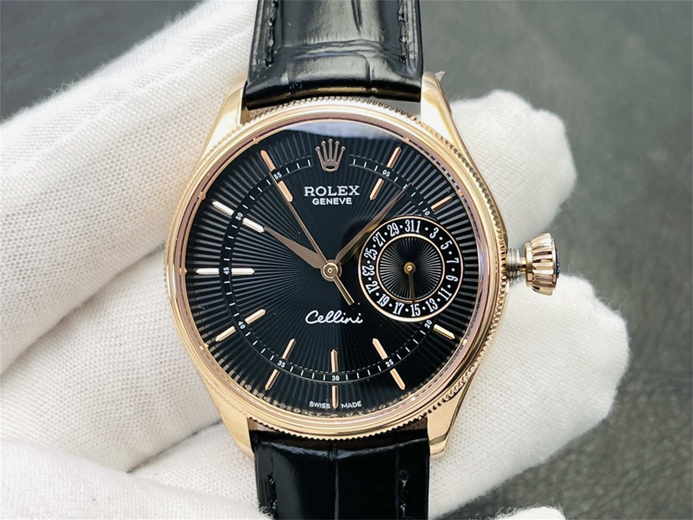 VR Factory Rolex Cellini Date Rose Gold Replica – M50515-0010 39mm