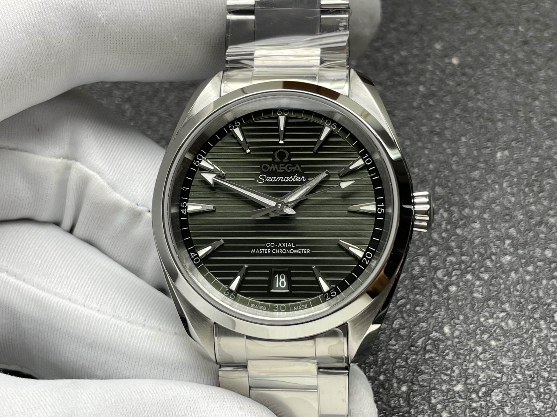 VS Factory Omega Seamaster Aqua Terra 150M Green Dial 38mm 220.10.38.20.10.003 Stainless Steel Men’s Automatic Watch (VS 8800 Movement)