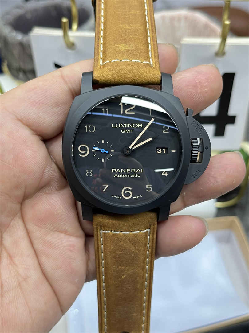 VS Factory PAM441 – 44mm Ceramic Panerai Luminor GMT Replica with P9001 Movement