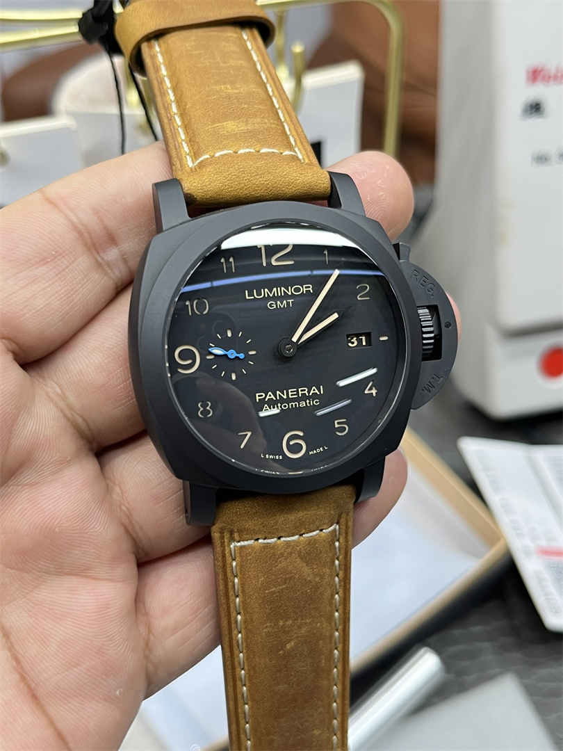 VS Factory PAM441 – 44mm Ceramic Panerai Luminor GMT Replica with P9001 Movement
