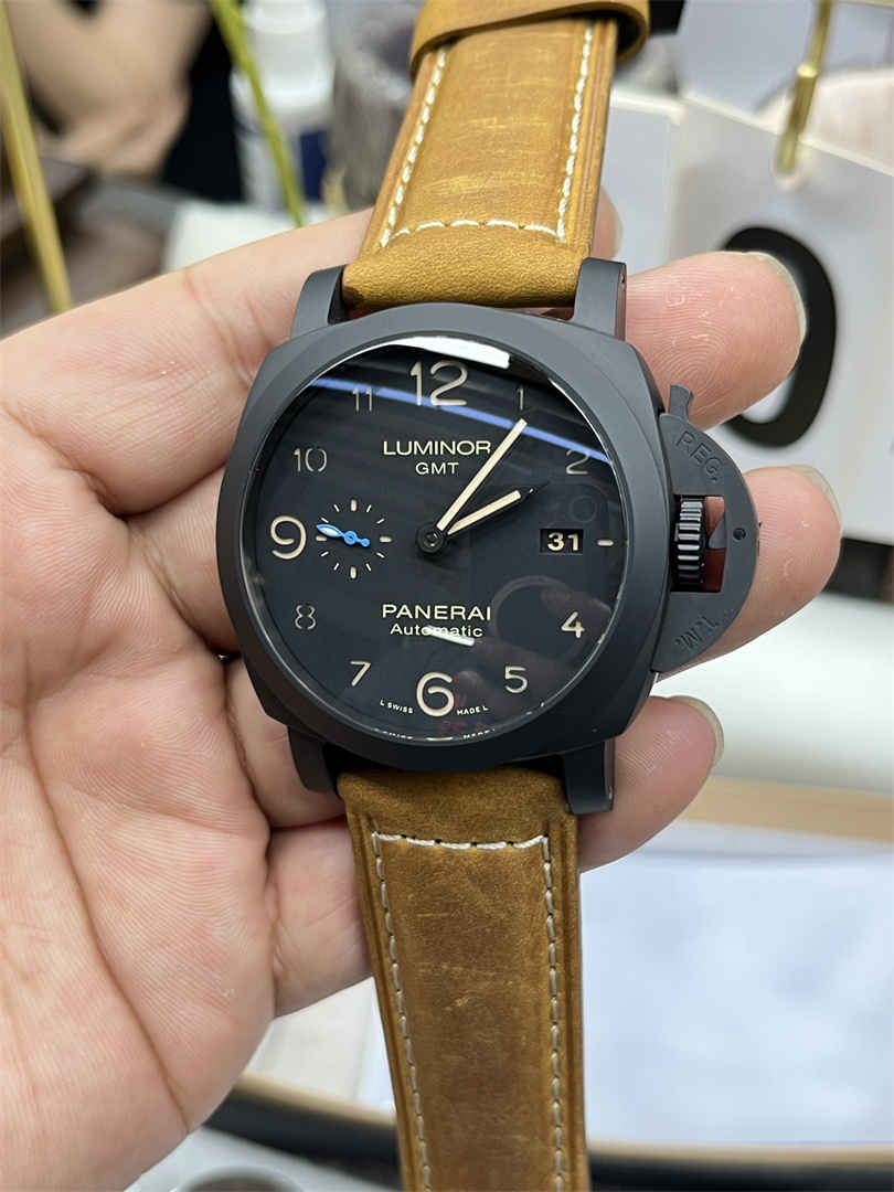 VS Factory PAM441 – 44mm Ceramic Panerai Luminor GMT Replica with P9001 Movement