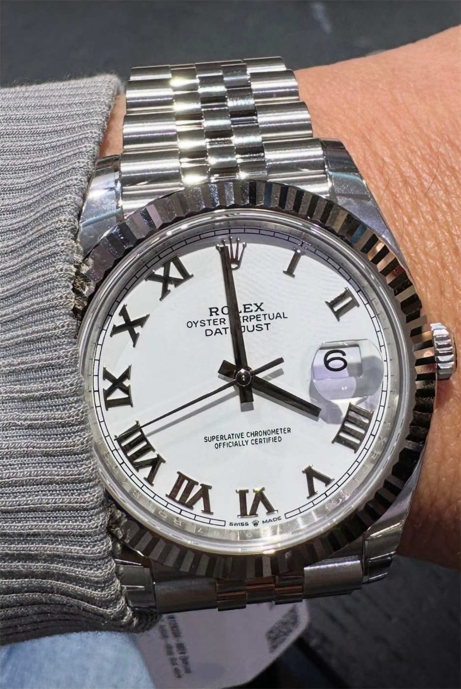 VSF Datejust 41 White Roman – Custom Dandong 3235 Movement [Ref. 126334]
