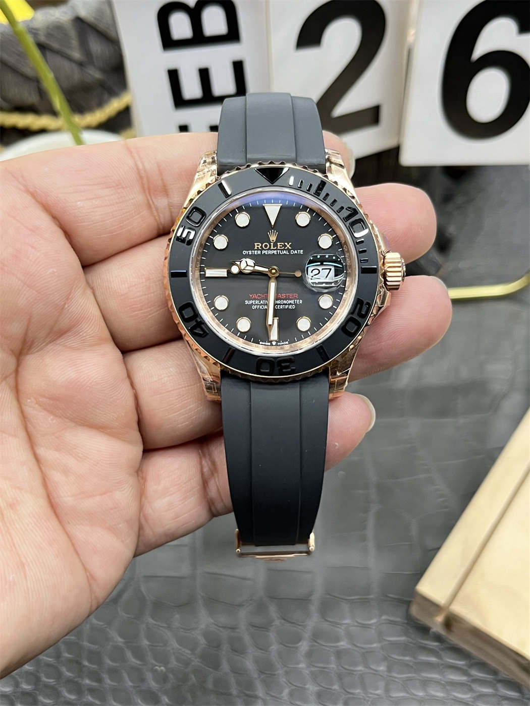 VSF Yacht-Master 40 Rose Gold – 126655 Replica (Dandong 3235)