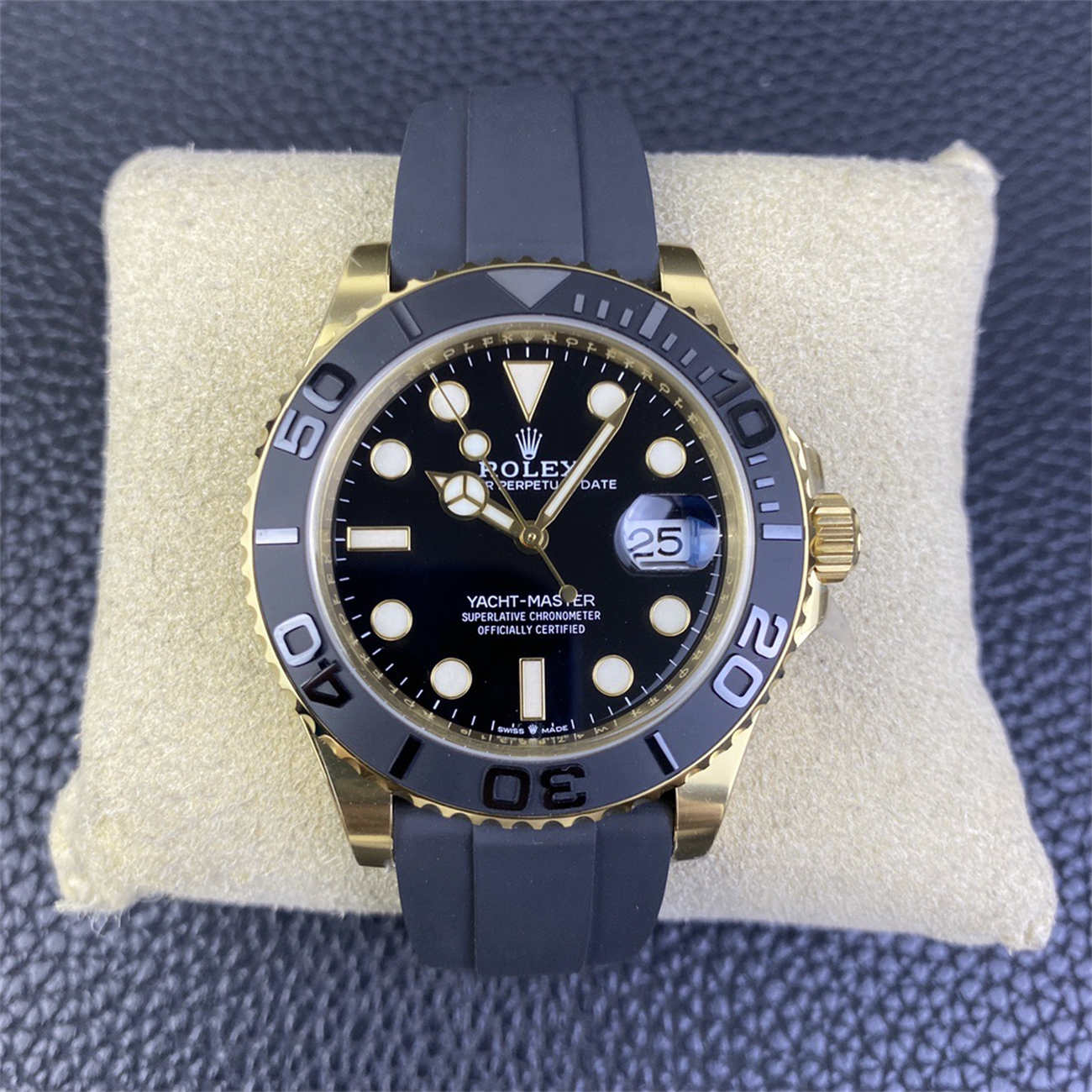 Product Page: Yacht-Master 42 18K Gold Rolex Replica (M226658‑0001)